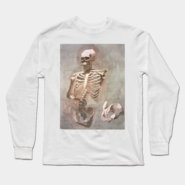 A Skeletal Study Long Sleeve T-Shirt by KiellR